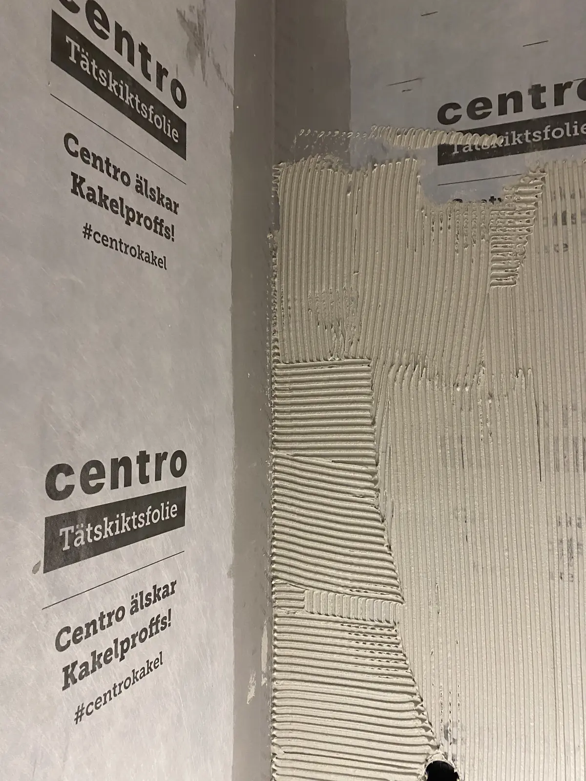 Tettsjikt på veggene.